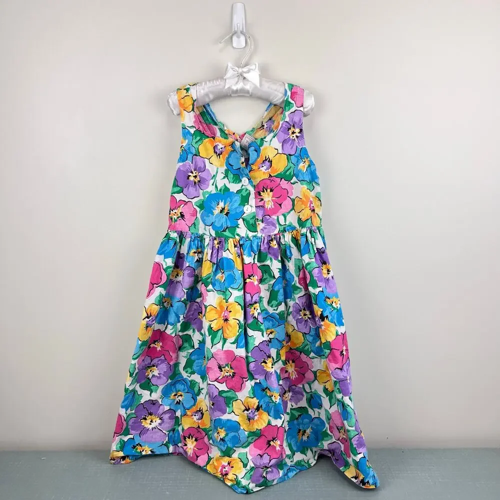 Vintage SWAT Floral Dress 8 USA